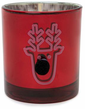 Kalėdinė žvakė, aromatinė Homla Frosted, 45 h, Raudona