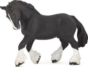 Žaislinė figūrėlė Papo Shire Stallion 401281, juoda sp.