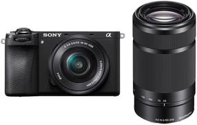 Bezspoguļa kamera Sony A6700 + 16-50mm + 55-210mm, melna krās.