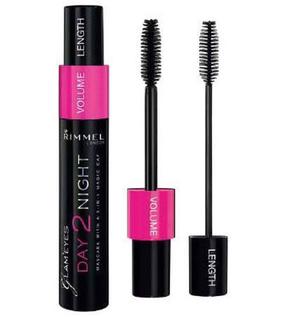 Blakstienų tušas Rimmel London Day 2 Night, 9.5 ml, juoda sp. black