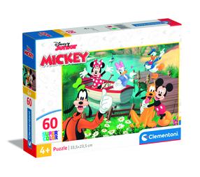 Dėlionė Clementoni Super Color Mickey 26594, 33.5 cm x 23.5 cm, 60 vnt.