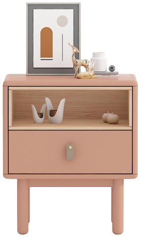 Ночной столик Home4you Iris 20123, розовый цв., 55 см x 40 см x 48 см