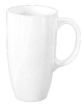 Krūzīte Wilmax, balta krās., 0.63 l