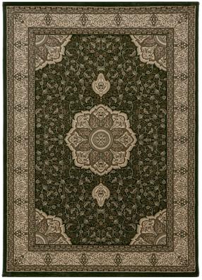 Paklājs iekštelpu Ayyildiz Kashmir Oriental 2601, bēša krās./zaļa krās., 340 cm x 240 cm