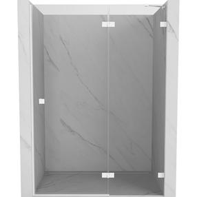 Dušo durys Mexen Lunar 834-140-000-20-00-P, 140 cm x 200 cm, balta sp./grūdintas