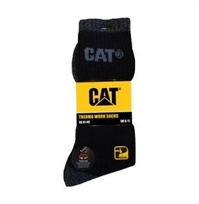 Vīriešu zeķes Cat CAT TERM 41/45, melna krās.