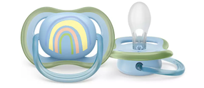Соска Philips Avent Ultra Air Deco, 0 мес., синий цв./желтый цв./зеленый цв.