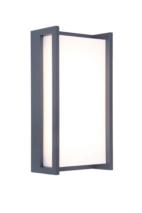 Sieninis lauko šviestuvas Lutec Qubo, 18W, LED, IP54, antracito sp., 11 cm x 22 cm