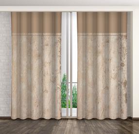 Naktinė užuolaida ZMT-011, šampano sp./smėlio sp., 140 cm x 250 cm
