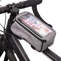 Dviračių telefono laikiklis OEM Waterproof Bike Frame Bag with Phone Holder, pilka sp.