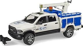Mängukraanaga veoauto Bruder Service Truck RAM 2500 02509, 1:16, sinine v./valge v.