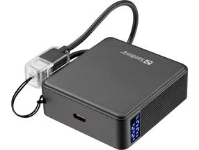 Nešiojamas įkroviklis (Power bank) Sandberg Nano 421-34, 10000 mAh, 20 W, juoda sp.