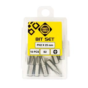 Skrūvgriežu uzgaļu komplekts Forte Tools, PH2, 25 mm