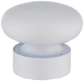 Наконечник карниза Domoletti Flat Ball, Ø 19 мм, белый цв.