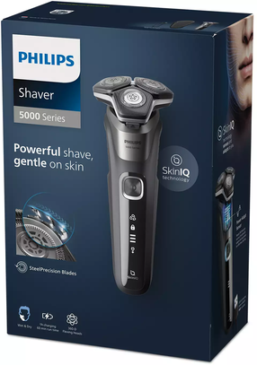 Bārdas skuveklis Philips S5887/30, li-ion, melna krās.