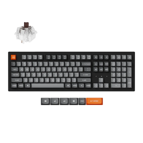 Belaidė žaidimų klaviatūra Keychron K10 Max Wireless K10M-H3 Keychron Super Brown, Anglų (US), juoda sp.