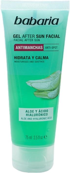 Gēls pēc sauļošanās sejai Babaria After Sun, 75 ml