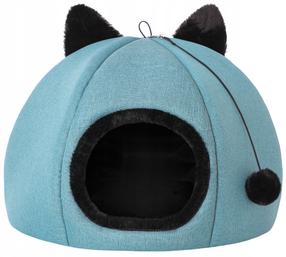 Kaķu māja Doggy Kitty Head KITNIE5, zila krās., 45 cm x 45 cm