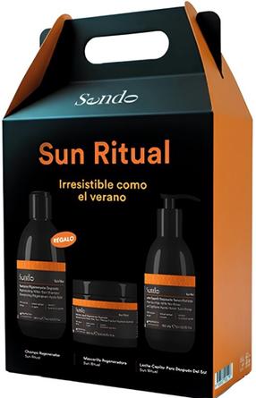 Juuksehoolduse komplekt Sendo Sun Ritual Shampoo, Hair Mask & Hair Milk Set, 600 ml