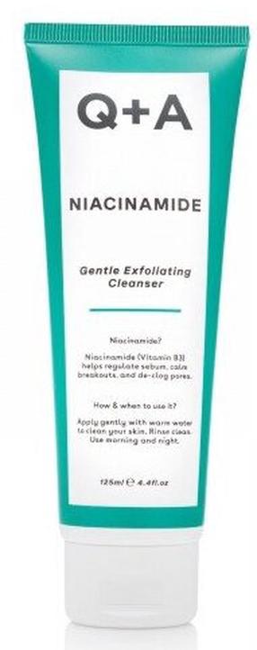 Sejas tīrīšanas līdzeklis Q+A Niacinamide Gentle Exfoliating Cleanser, 125 ml