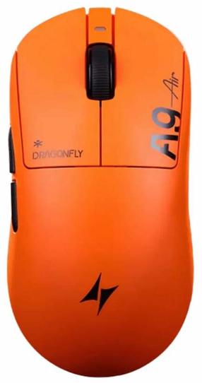 Juhtmevaba mänguhiir ATK Dragonfly A9 AIR PLUS ATK-A9-AIR-PLUS-SUNSET-ORANGE, 2.4ghz wireless / usb, oranž v.