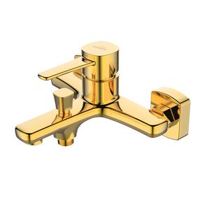 Смеситель для ванной Invena Glamour BW-02-009-V, золотой цв.