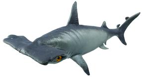 Žaislinė figūrėlė, ryklys Deluxebase Rep Pals Hammerhead, pilka sp.
