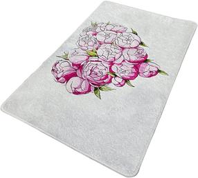 Vonios grindų kilimėlis Foutastic Peonia 359CHL5110, įvairių spalvų, 80 cm x 100 cm