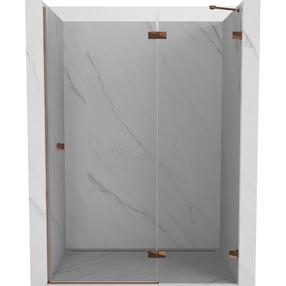 Dušo durys Mexen Lunar Right, 130 cm x 200 cm, rausvojo aukso sp./grūdintas