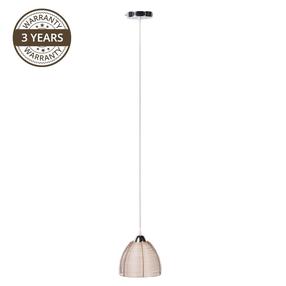 Lampa karināms Domoletti MD91238A, E27, 1 x 40 W, balta krās. / brūna krās.