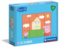 Kaladėlės Clementoni Peppa Pig 45009, 12 vnt.