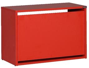 Batų spintelė Kalune Design SHC-110-KK-1, raudona sp., 60 cm x 30 cm x 42 cm
