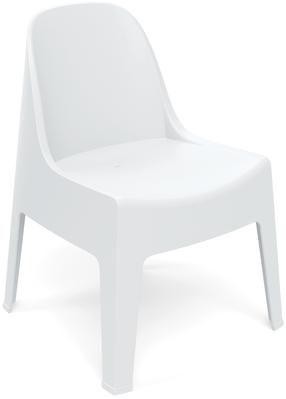 Lauko kėdė Ferne Milane, balta sp., 58 cm x 60 cm x 73.5 cm