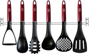 Virtuvės reikmenų rinkinys Berlinger Haus Kitchen Tool Set BH-6325 KNFF2957, juoda sp./raudona sp., 7 vnt.
