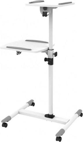 Стойка Techly 309593 Universal Trolley for Notebook / Projector White, белый цв.
