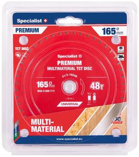 Pjovimo diskas Specialist+ Premium, 165 mm x 20 mm