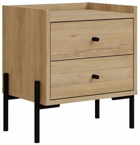 Naktinis staliukas Kalune Design Malta 855DTE3573, sapphire oak sp., 52 cm x 44.9 cm x 35 cm