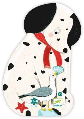 Puzle Djeco Ollie The Dalmatian, 42 cm x 30 cm, 24 gab., daudzkrāsaina