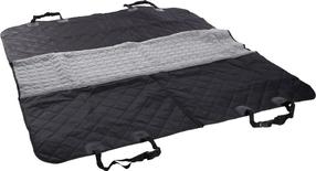 Sėdynės apsauga Flamingo Breazy, 160 cm x 145 cm, juoda sp./pilka sp.