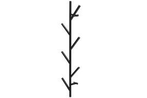 Sieninė drabužių kabykla 4Living 651124, 78.5 cm, juoda sp.
