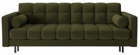 Sofa-lova Cosmopolitan Design Bali Neve 39, juoda sp./žalia sp., 84 x 222 cm x 105 cm