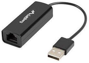 Vads Lanberg NC-0100-01 USB 2.0 Network Card USB 2.0, RJ-45, 0.15 m