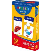 Edukacinė dėlionė Adamigo English, 3 cm, įvairių spalvų, 30 vnt.