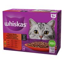 Šlapias kačių maistas Whiskas Meat set, 0.085 kg x 12 vnt.