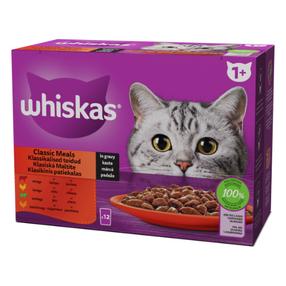 Mitrā kaķu barība Whiskas Meat set, 0.085 kg x 12 gab.