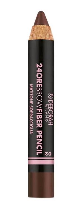 Antakių pieštukas Deborah Milano 24Ore Brow Fiber, 0.1 g, light brown sp. 02
