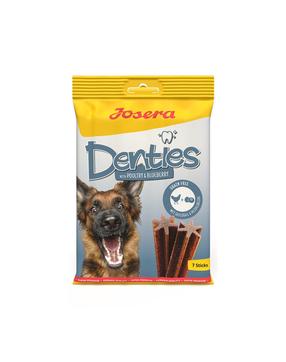 Gardums suņiem Josera Denties, mājputnu gaļa/mellenes, 0.18 kg, 7 gab.