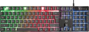 Vadu spēļu tastatūra Trust GXT 835, EN, melna krās.