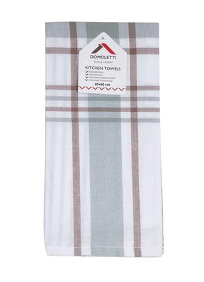 Virtuves dvieļu komplekts Domoletti PMM/KT01C, pelēka krās., 60 cm x 40 cm, 3 gab.
