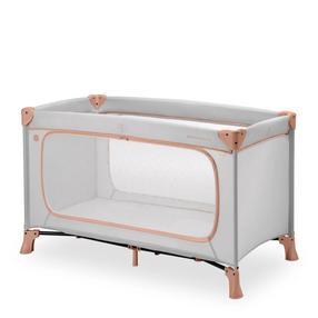 Ceļojuma gultiņa Hauck Dream N Play Plus 125 x 65 cm, koraļļsārts krās./pelēka krās.